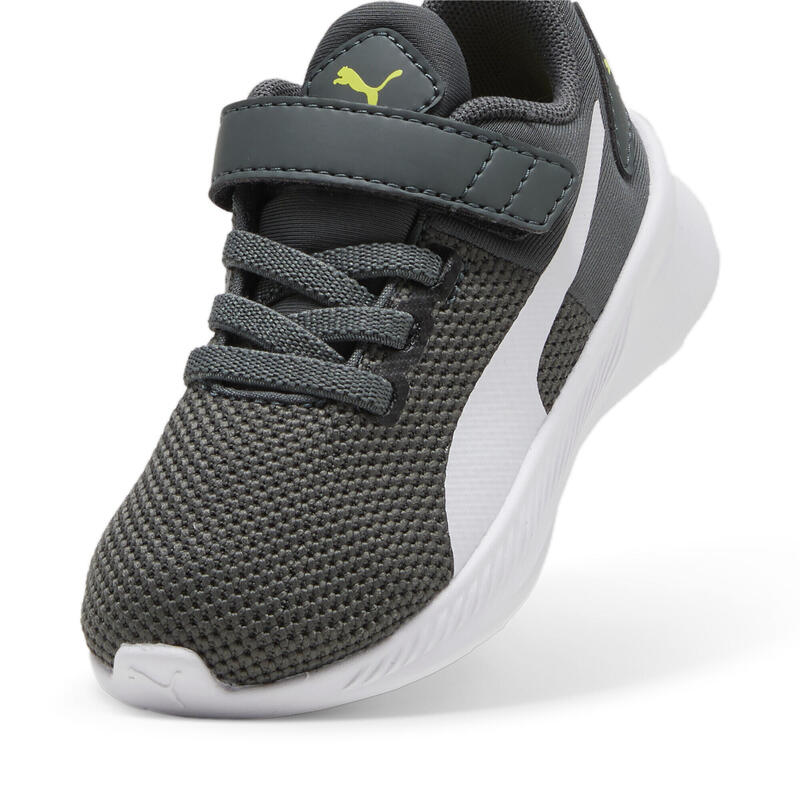 Flyer Runner sportschoenen voor baby's PUMA Mineral Gray White Black