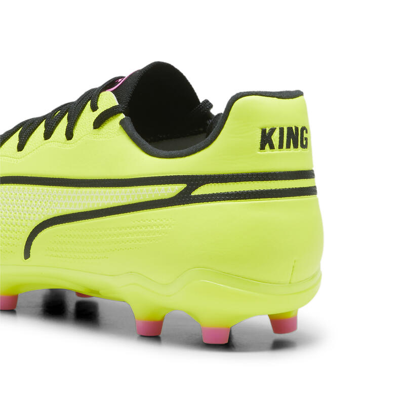 KING PRO FG/AG Fußballschuhe Damen PUMA Electric Lime Black Poison Pink Green