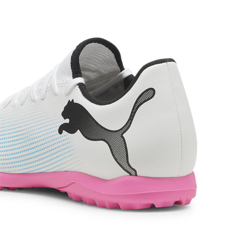 Scarpe da calcio FUTURE 7 PLAY TT PUMA White Black Poison Pink