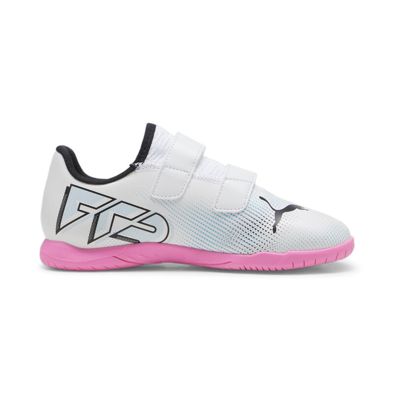 FUTURE 7 PLAY IT voetbalschoenen voor jongeren PUMA White Black Poison Pink