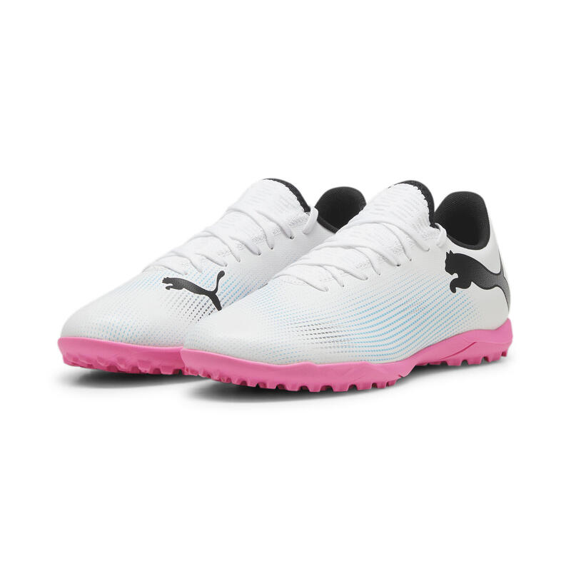 Scarpe da calcio FUTURE 7 PLAY TT PUMA White Black Poison Pink