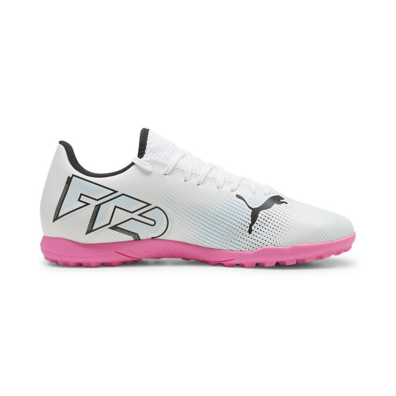 Chaussures de football FUTURE 7 PLAY TT PUMA White Black Poison Pink