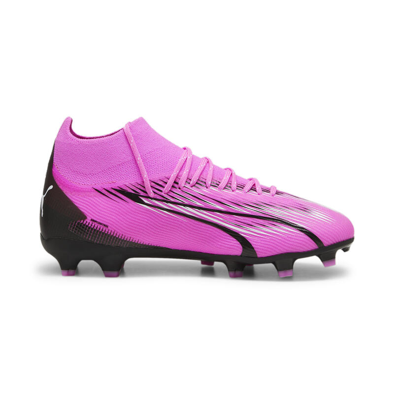 Scarpe da calcio ULTRA PRO FG/AG da ragazzi PUMA Poison Pink White Black