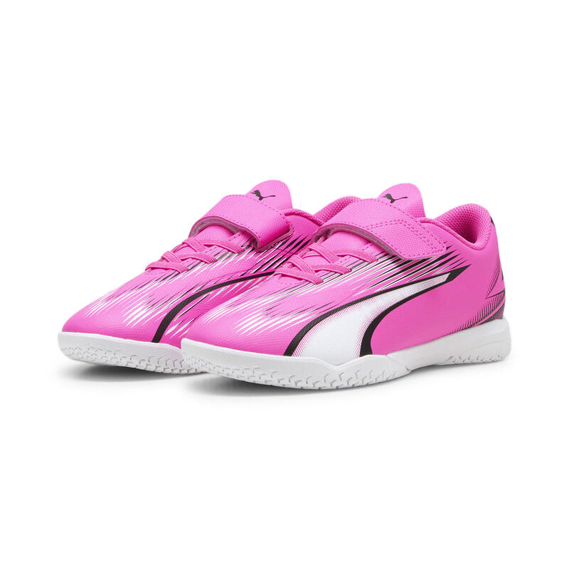 Botas de fútbol Niños ULTRA PLAY IT PUMA Poison Pink White Black