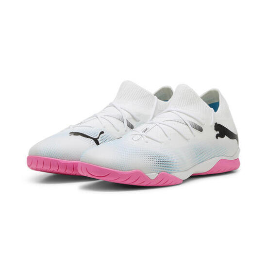 Chaussures de futsal FUTURE 7 MATCH IT PUMA White Black Poison Pink