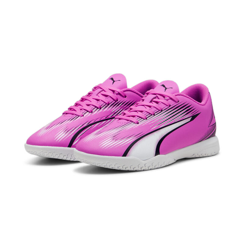 ULTRA PLAY voetbalschoenen voor jongeren PUMA Poison Pink White Black