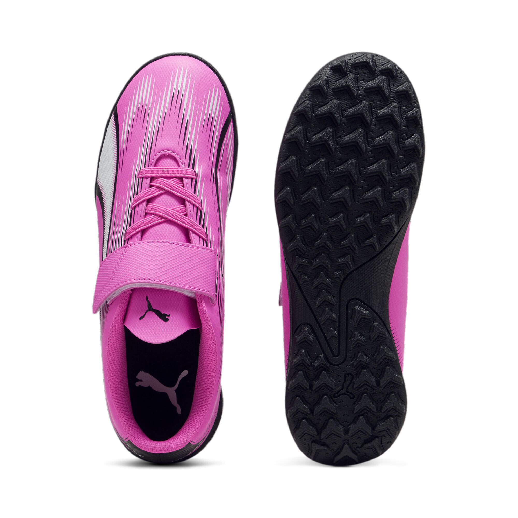 Scarpe da calcio ULTRA PLAY TT da ragazzi PUMA Poison Pink White Black 4/6