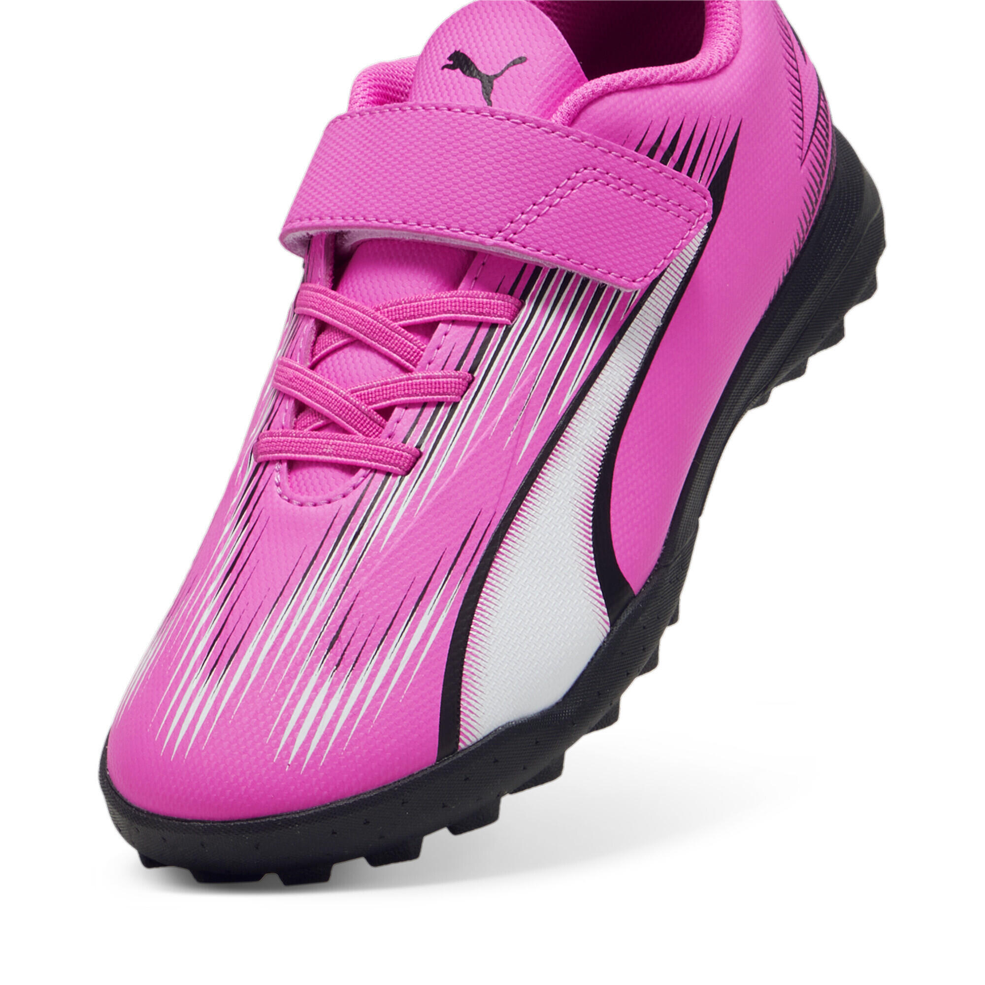 Scarpe da calcio ULTRA PLAY TT da ragazzi PUMA Poison Pink White Black 6/6
