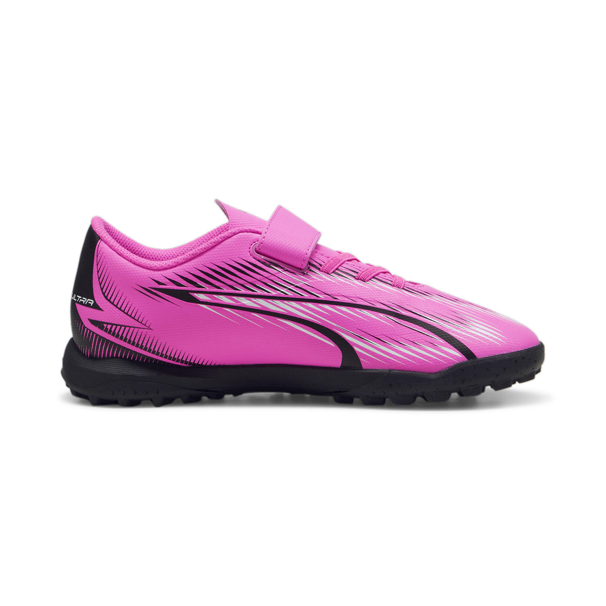 Scarpe da calcio ULTRA PLAY TT da ragazzi PUMA Poison Pink White Black 5/6