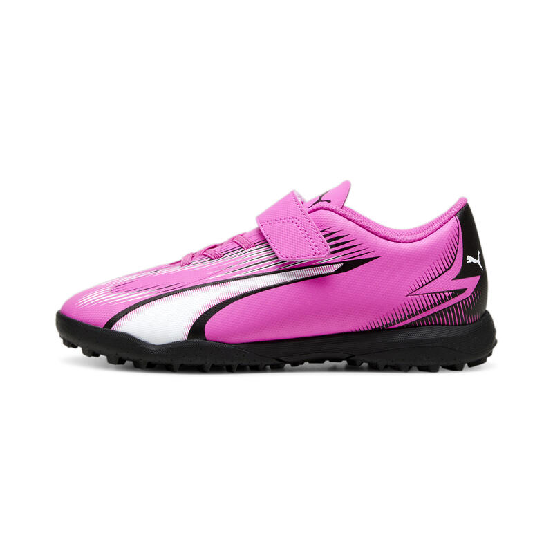 Scarpe da calcio ULTRA PLAY TT da ragazzi PUMA Poison Pink White Black