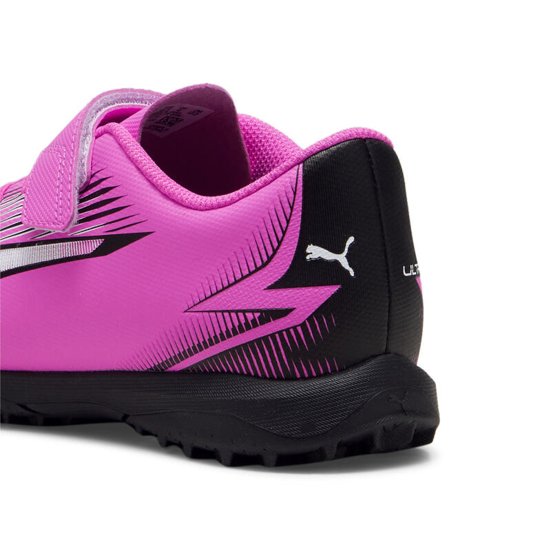 Scarpe da calcio ULTRA PLAY TT da ragazzi PUMA Poison Pink White Black