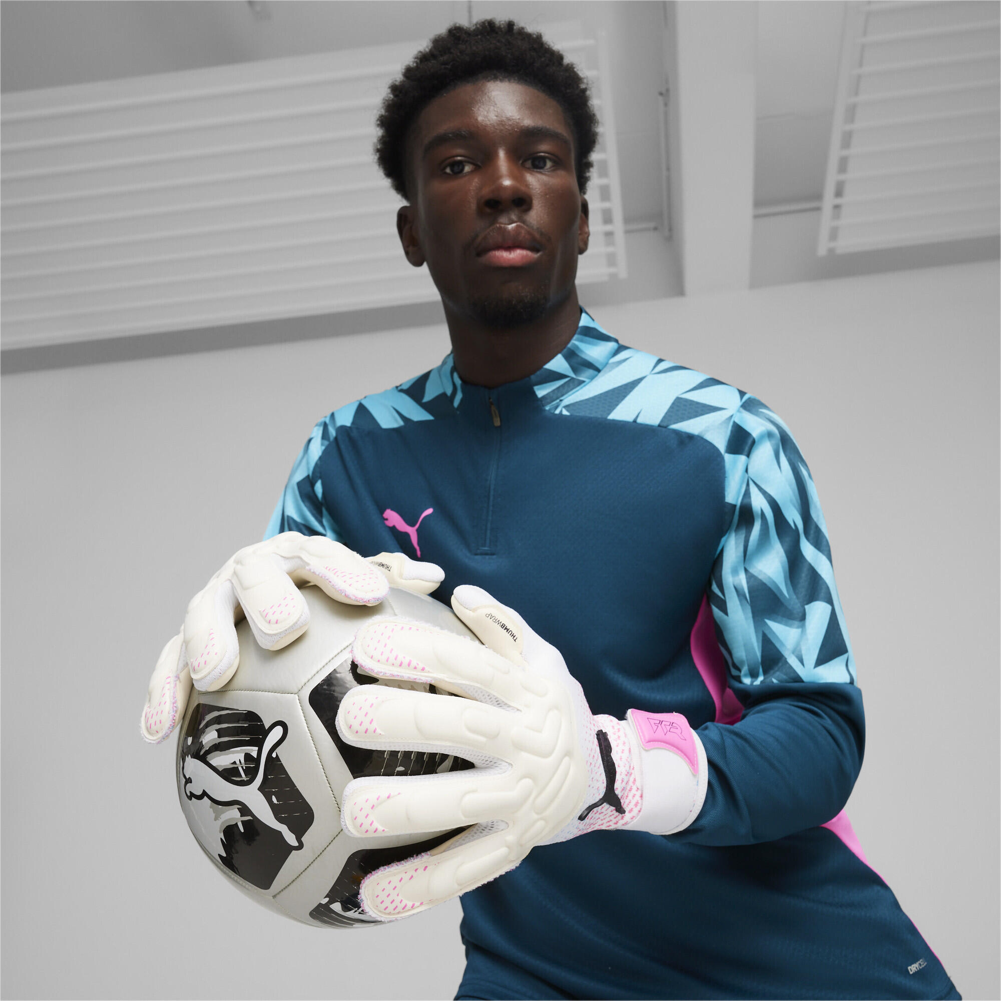 Gants de gardien de but FUTURE Pro Hybrid PUMA White Poison Pink Black 2/4