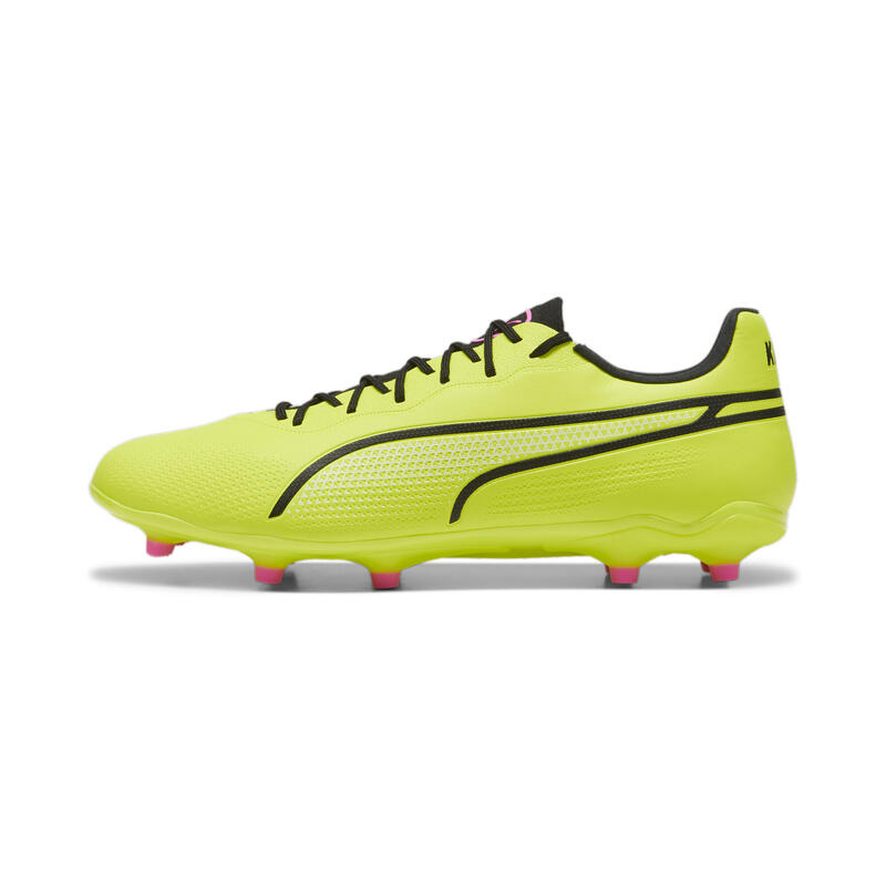 KING PRO FG/AG voetbalschoenen PUMA Electric Lime Black Poison Pink Green