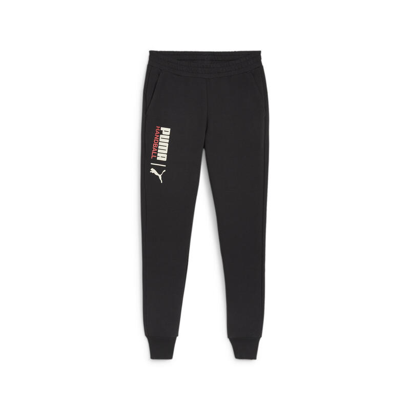 Pantalon de survêtement de handball PUMA Black Sugared Almond Beige