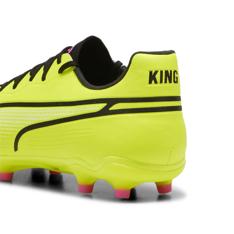 KING PRO FG/AG voetbalschoenen PUMA Electric Lime Black Poison Pink Green