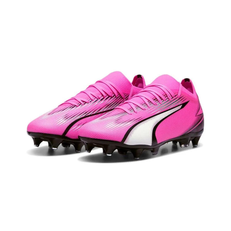 Botas de fútbol ULTRA MATCH MxSG PUMA Poison Pink White Black