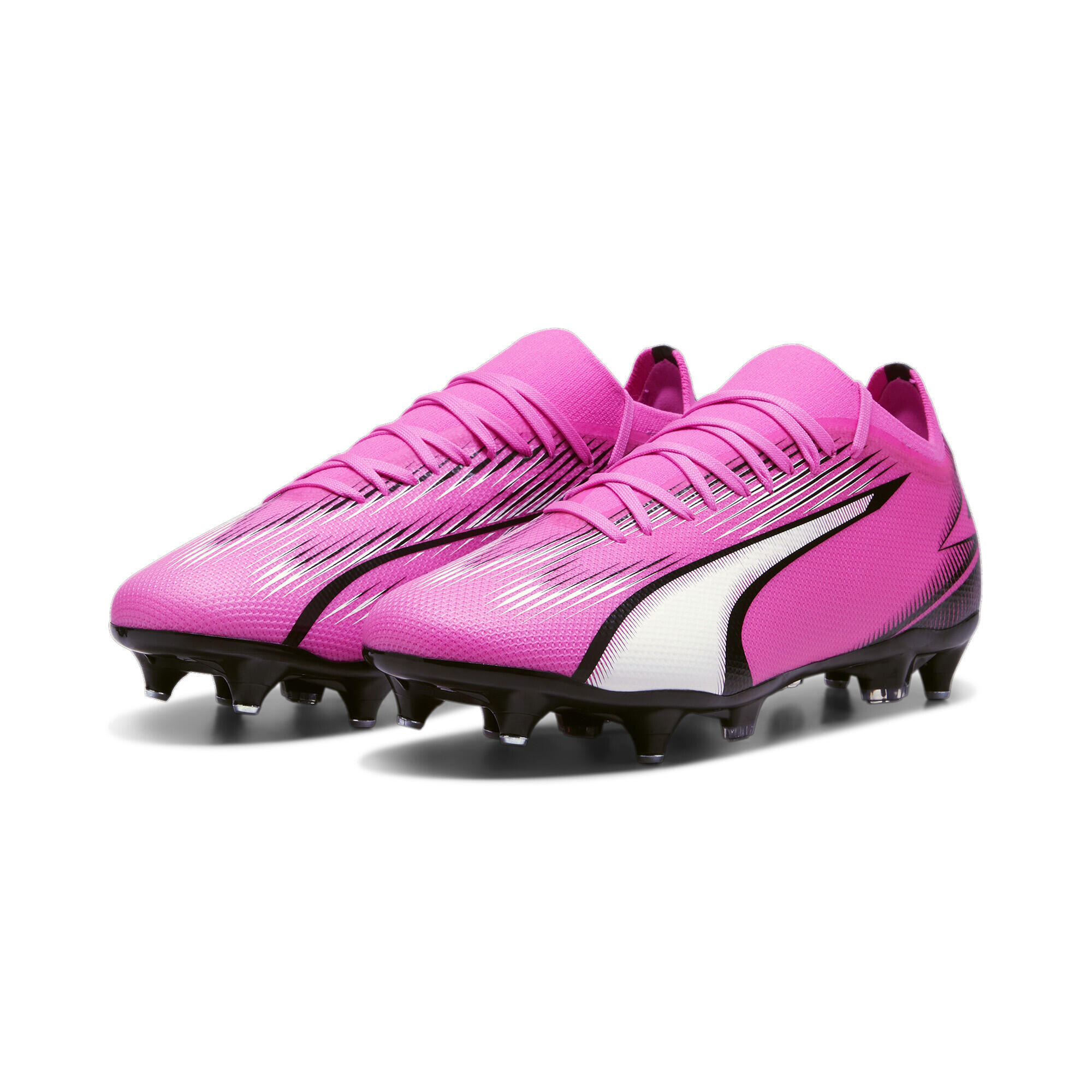Puma - Chaussures De Football Ultra Match Mxsg Puma Poison Pink White Black - Chaussures De Football - Blanc|noir|rose - Decathlon