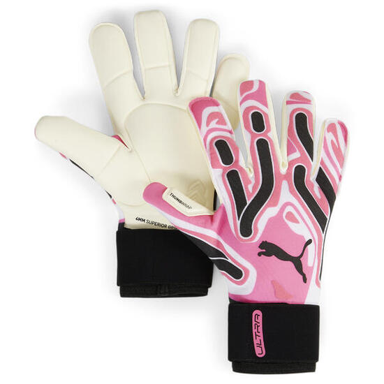 Gants de gardien de but ULTRA Ultimate Hybrid PUMA Poison Pink White Black