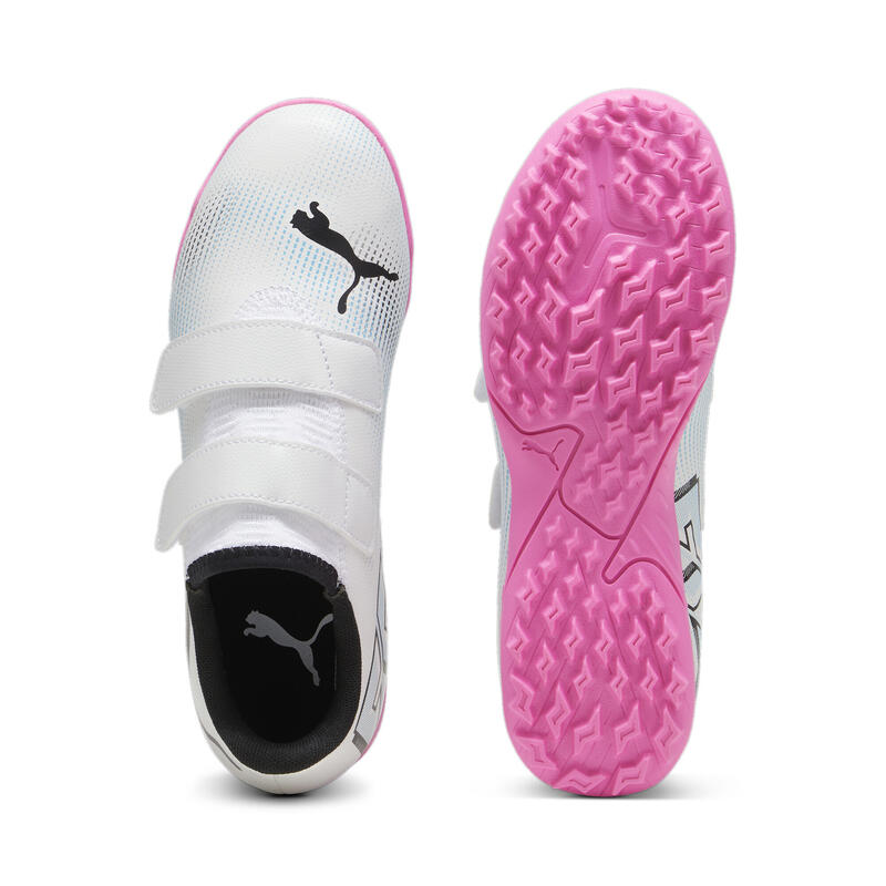 Botas de fútbol Niños FUTURE 7 PLAY TT PUMA White Black Poison Pink