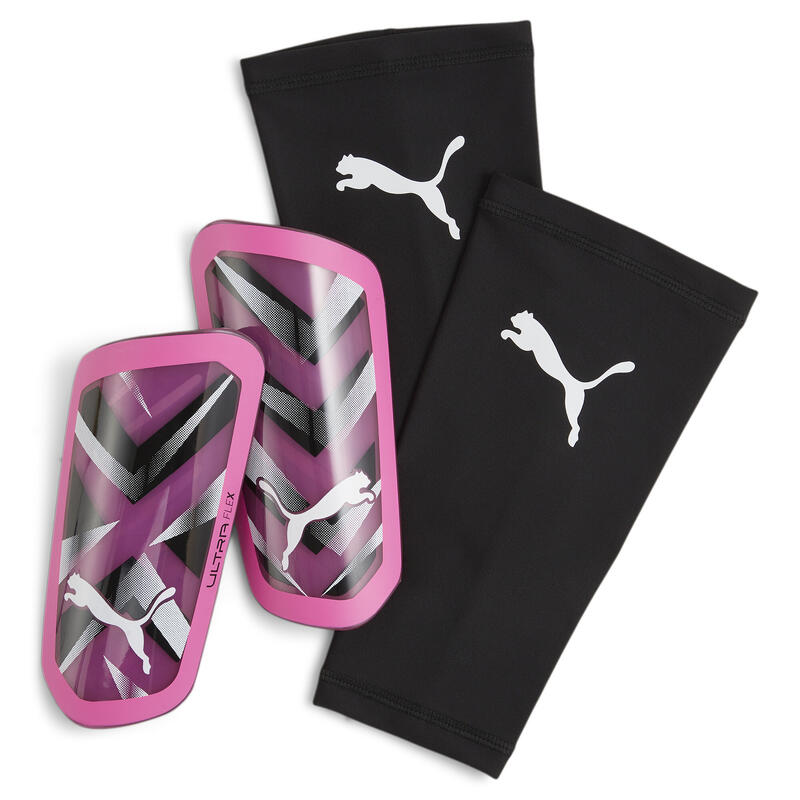 ULTRA Flex Sleeve voetbal scheenbeschermers PUMA Poison Pink White Black