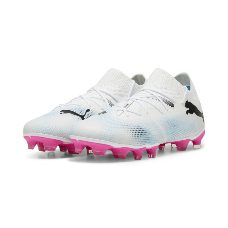 FUTURE 7 MATCH FG/AG Fußballschuhe Damen PUMA White Black Poison Pink