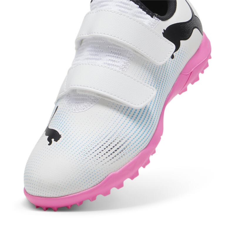 FUTURE 7 PLAY TT voetbalschoenen voor jongeren PUMA White Black Poison Pink