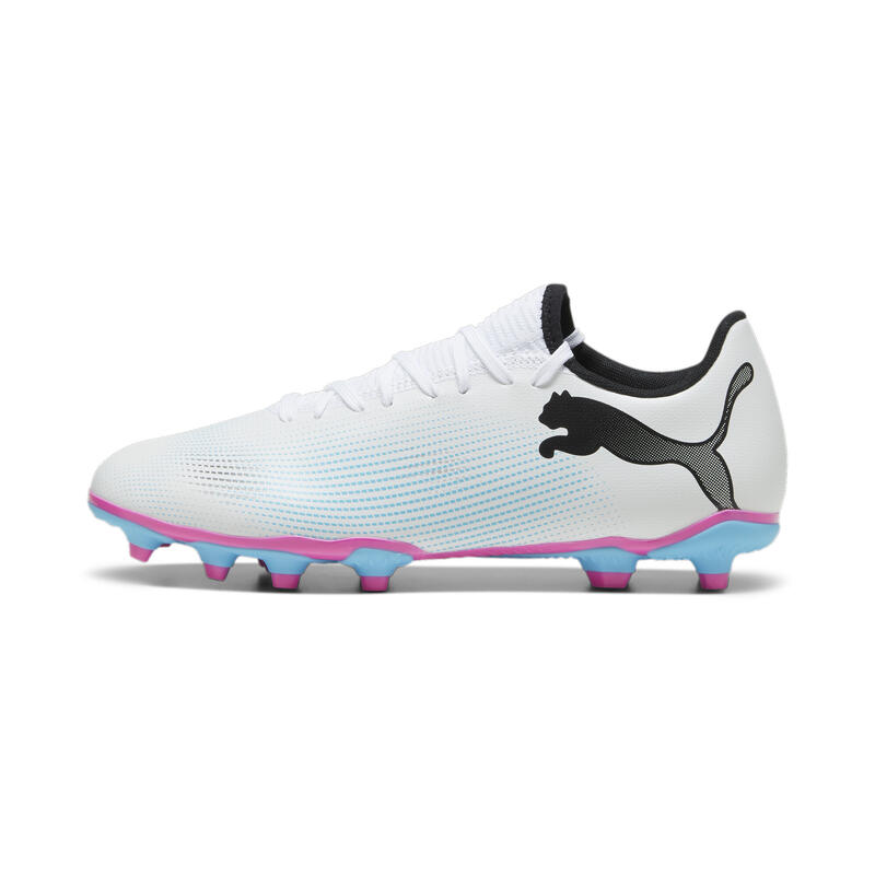 Chaussures de football FUTURE 7 PLAY FG/AG PUMA White Black Poison Pink