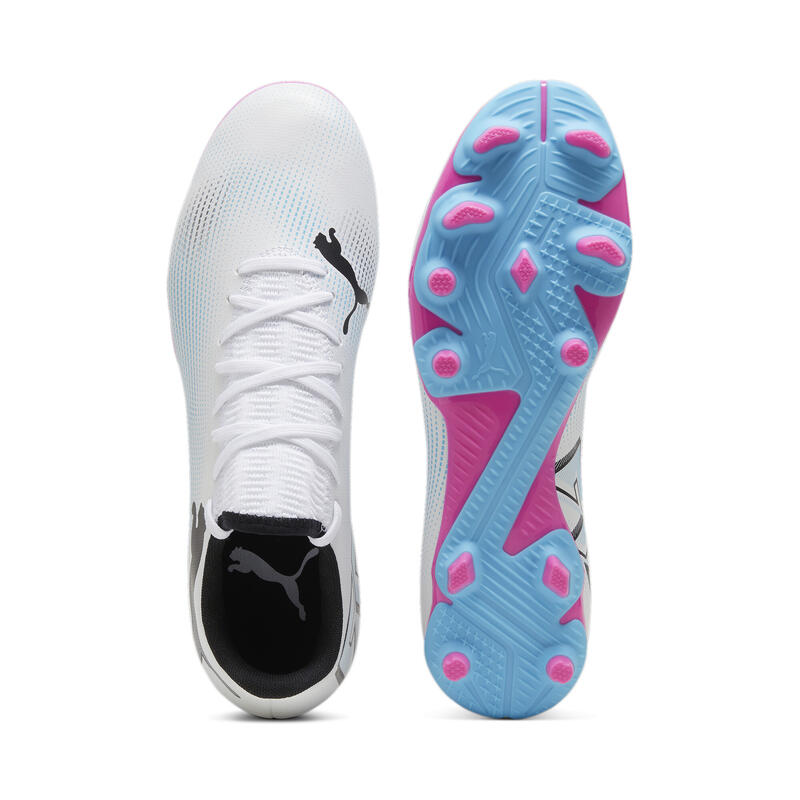 Chaussures de football FUTURE 7 PLAY FG/AG PUMA White Black Poison Pink