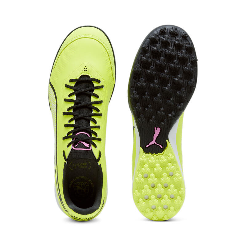 Botas de fútbol KING PRO TT PUMA Electric Lime Black Poison Pink Green