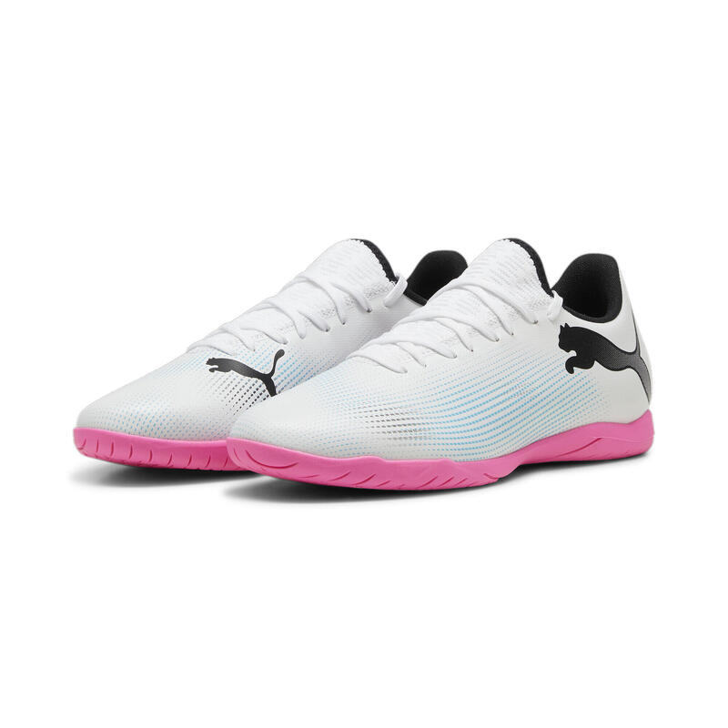 Chaussures de futsal FUTURE 7 PLAY PUMA White Black Poison Pink