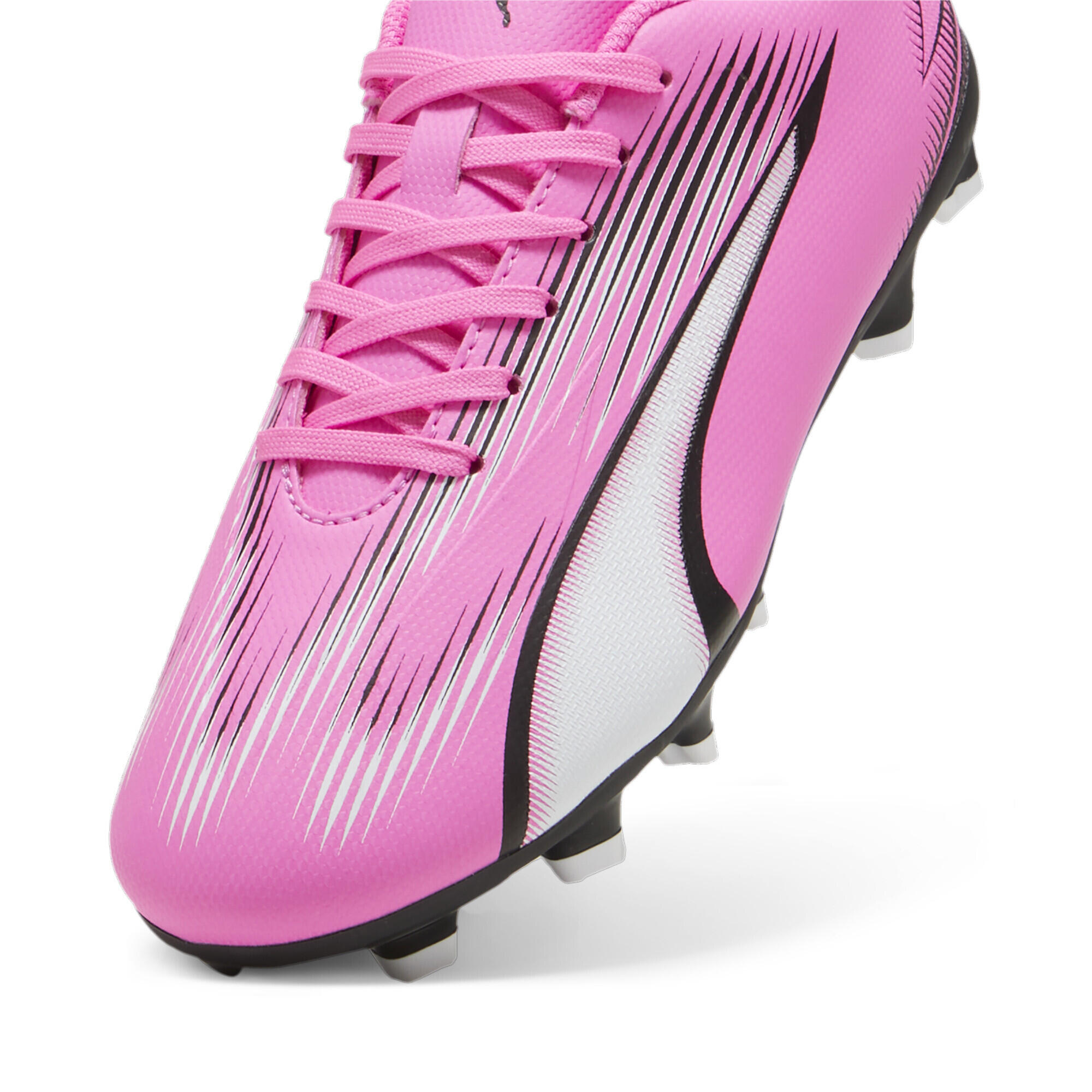 Scarpe da calcio ULTRA PLAY FG/AG da ragazzi PUMA Poison Pink White Black 6/6
