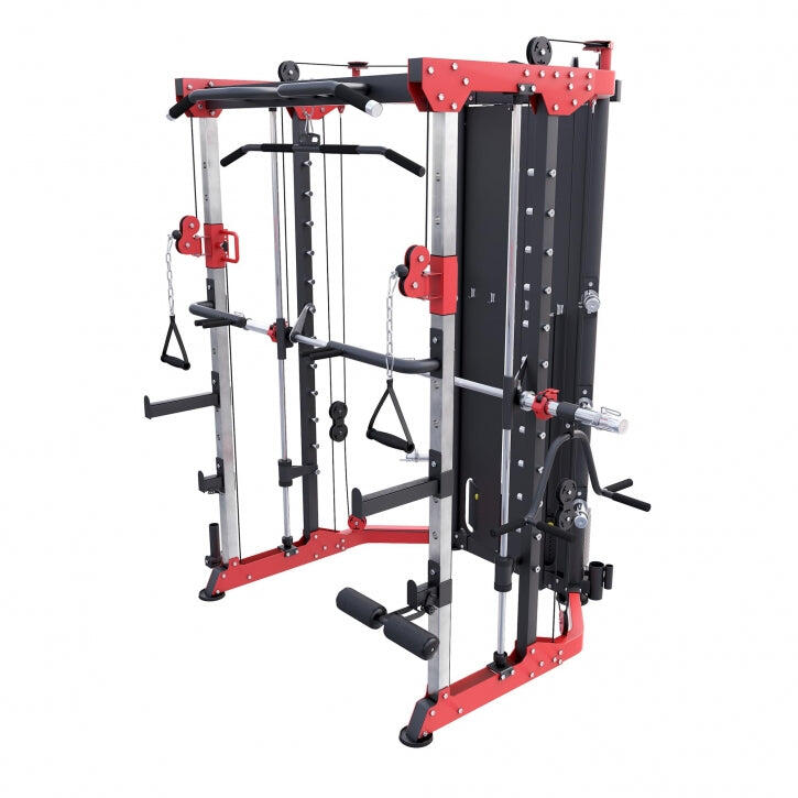 POWER RACK MULTIPOSTES CHARGES GUIDÉES | DIAM 50MM | MUSCULATION | SMITH MACHINE