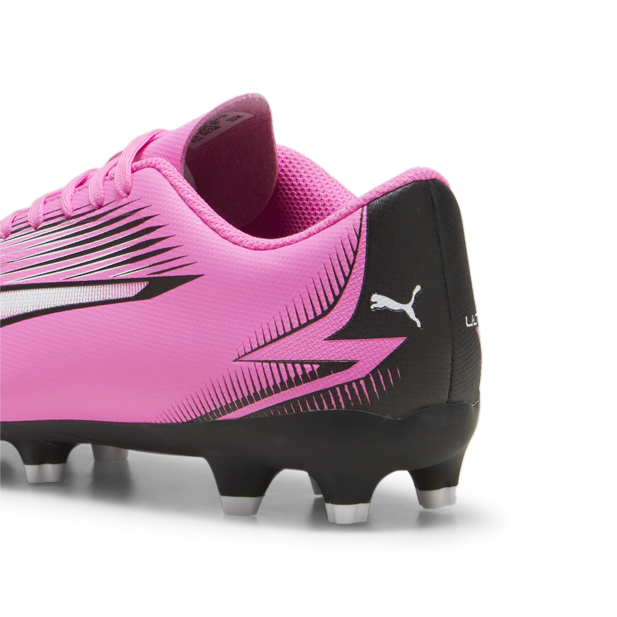 Scarpe da calcio ULTRA PLAY FG/AG da ragazzi PUMA Poison Pink White Black 2/6
