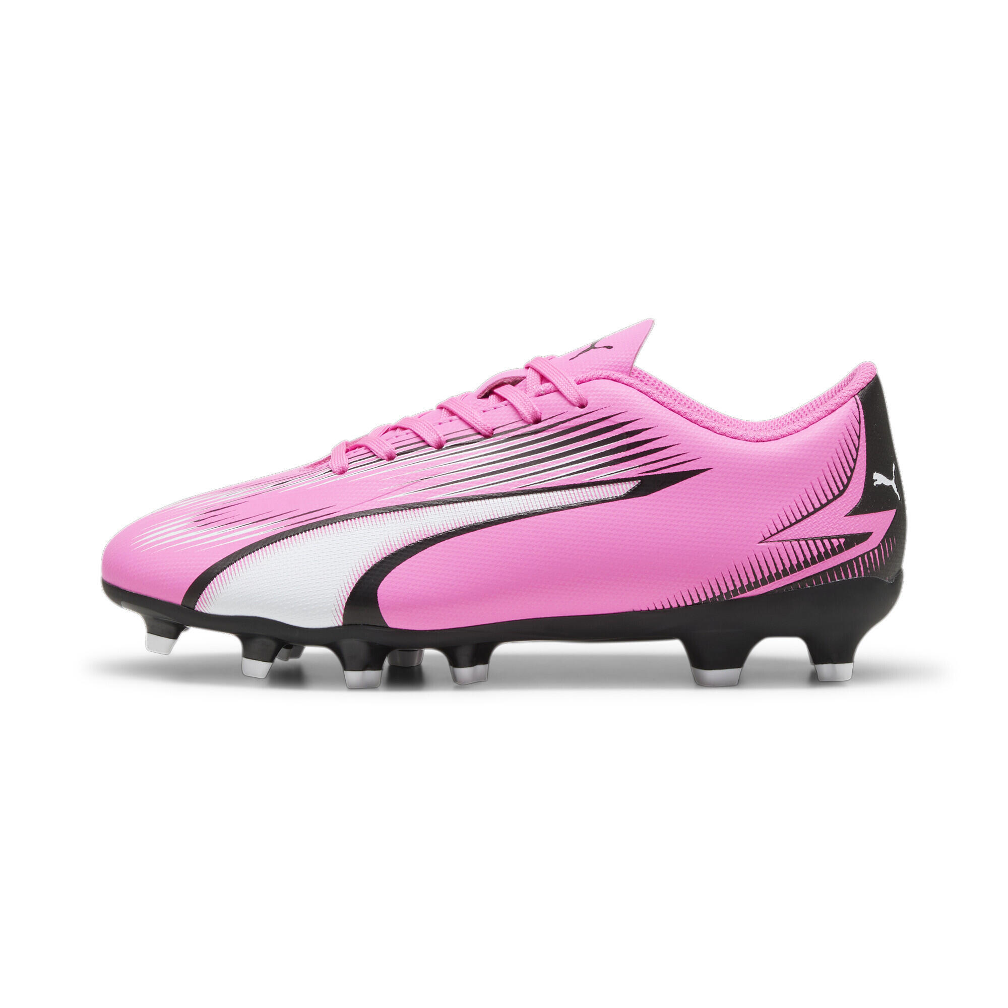Scarpe da calcio ULTRA PLAY FG/AG da ragazzi PUMA Poison Pink White Black 3/6