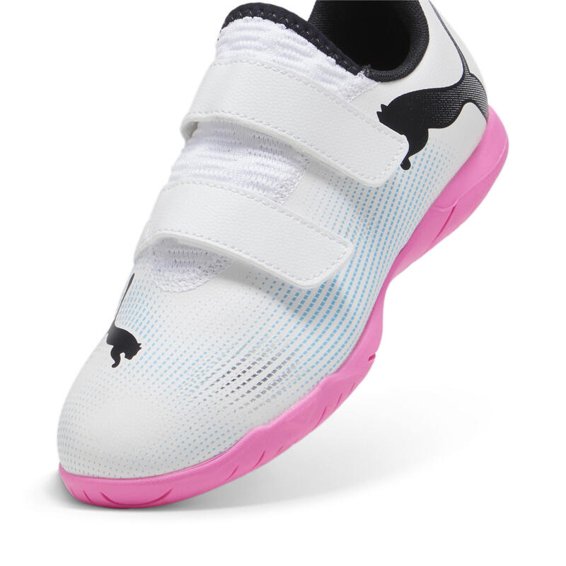 Botas de fútbol Niños FUTURE 7 PLAY IT PUMA White Black Poison Pink