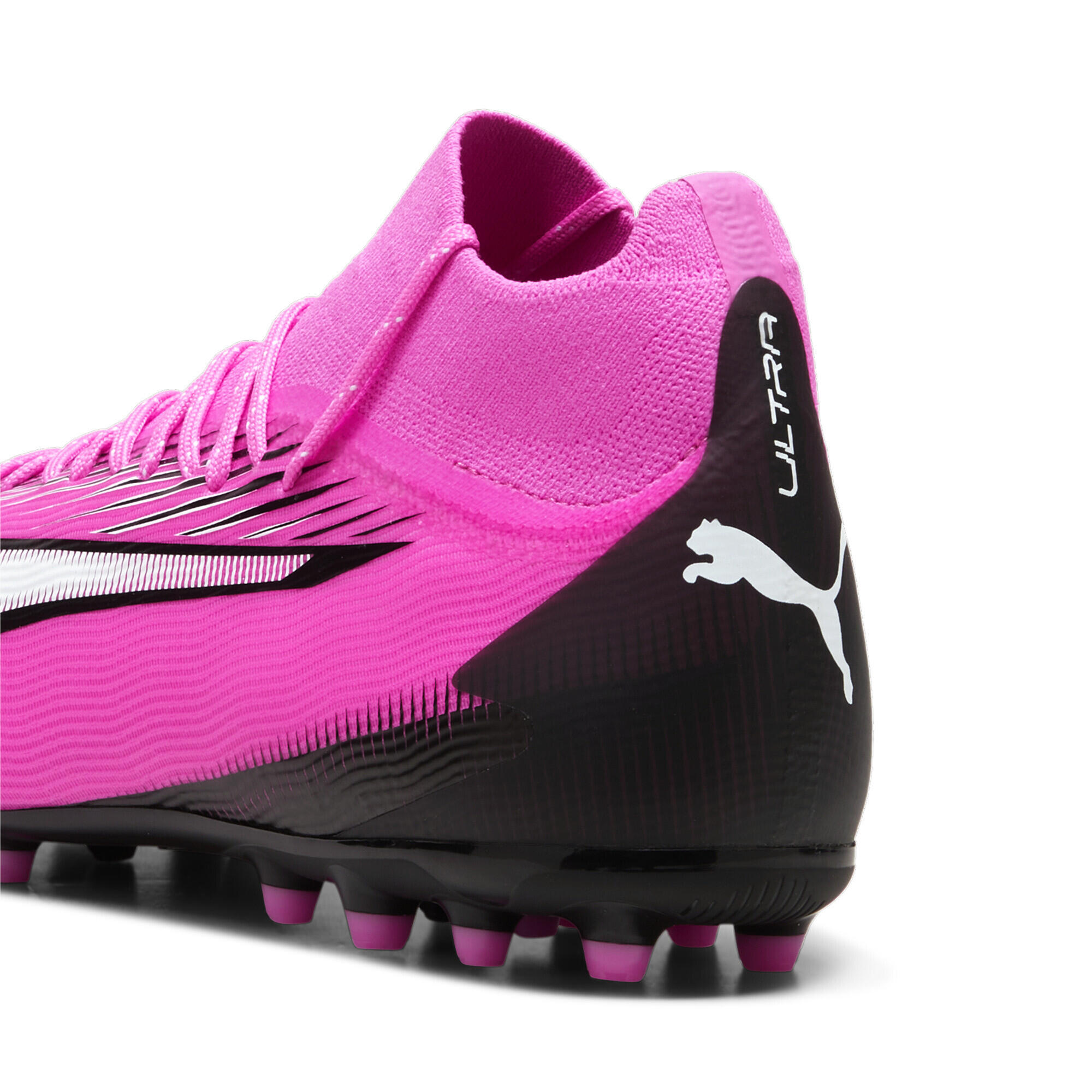 Scarpe da calcio ULTRA PRO MG PUMA Poison Pink White Black 2/7