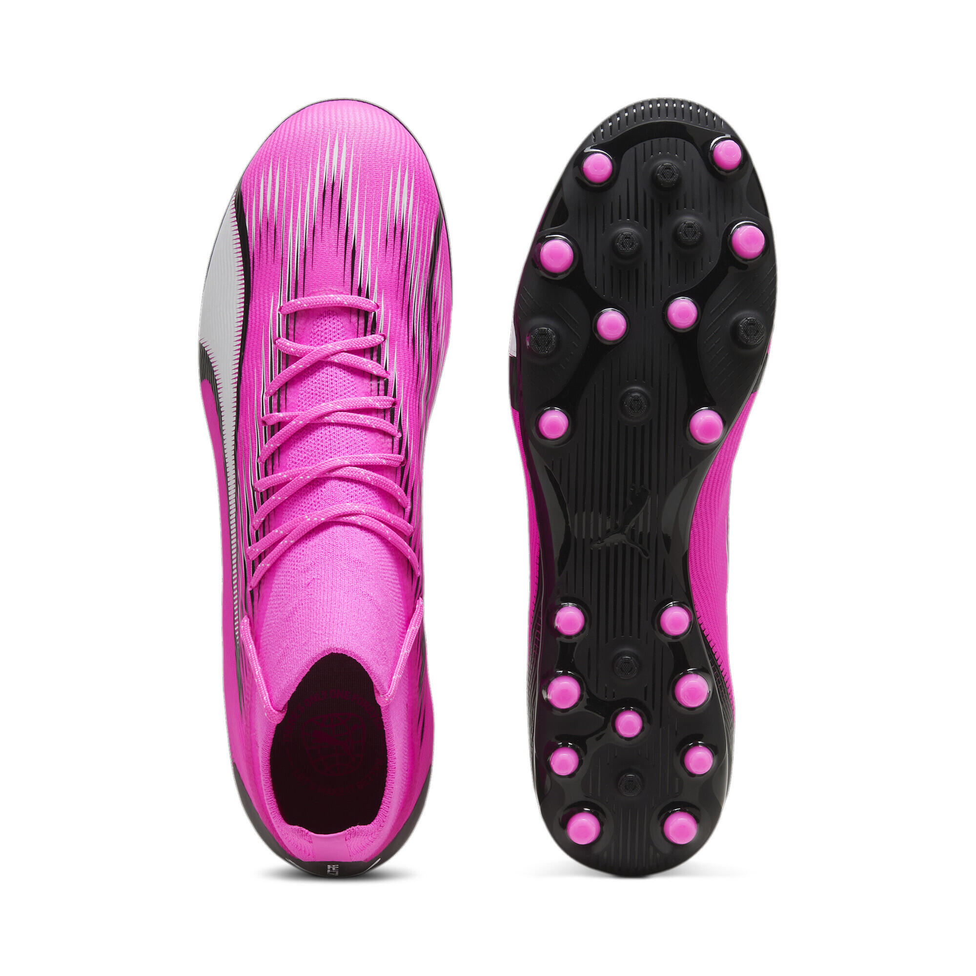Scarpe da calcio ULTRA PRO MG PUMA Poison Pink White Black 4/7