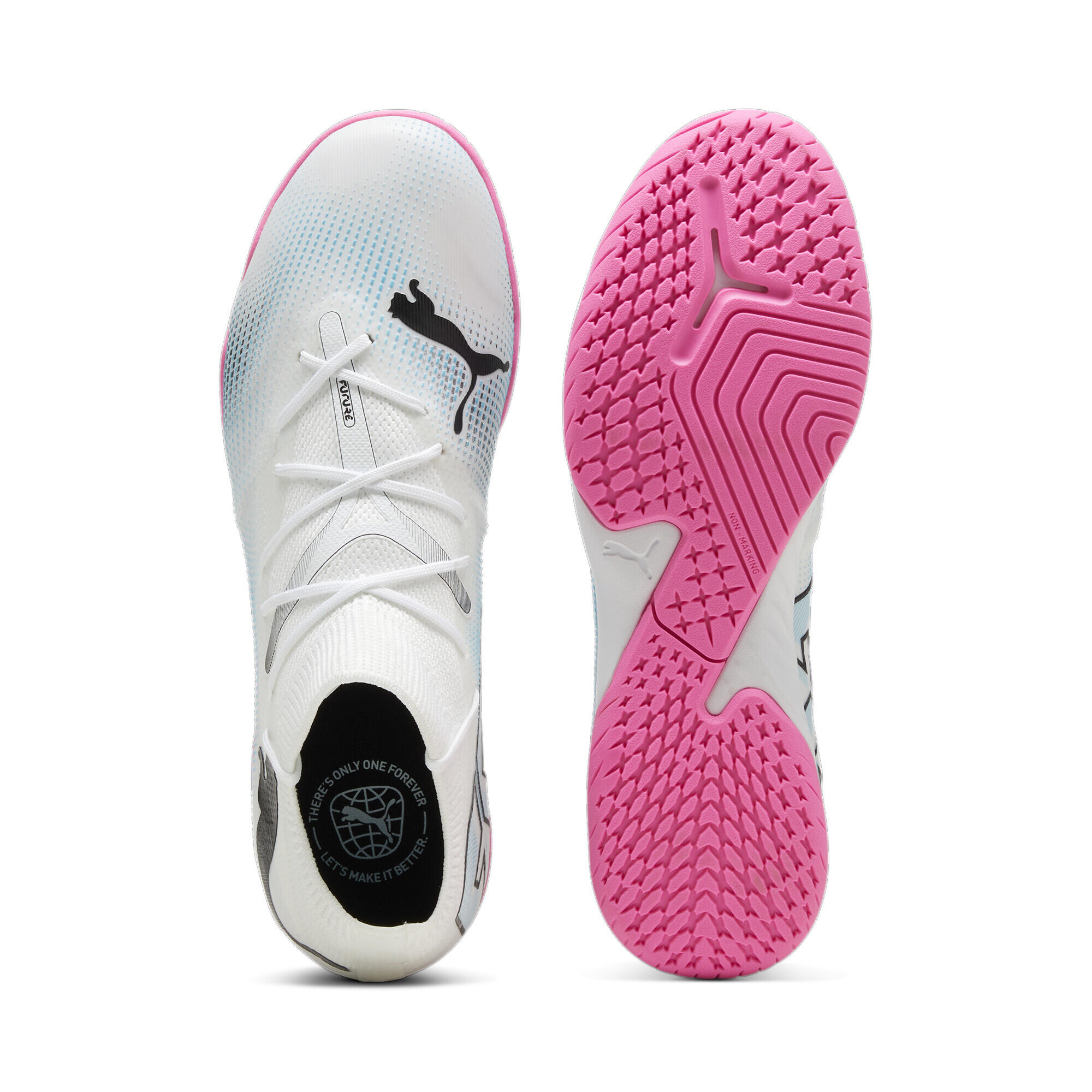 Chaussures de futsal FUTURE 7 MATCH IT PUMA White Black Poison Pink 4/6