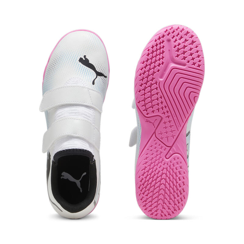 Scarpe da calcio FUTURE 7 PLAY IT da ragazzi PUMA White Black Poison Pink