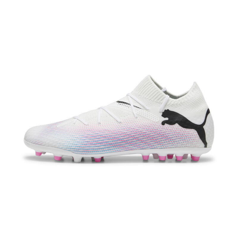 FUTURE 7 PRO MG voetbalschoenen PUMA White Black Poison Pink