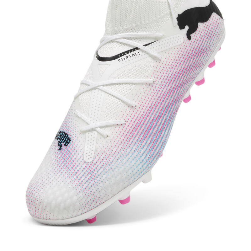 FUTURE 7 PRO MG voetbalschoenen PUMA White Black Poison Pink