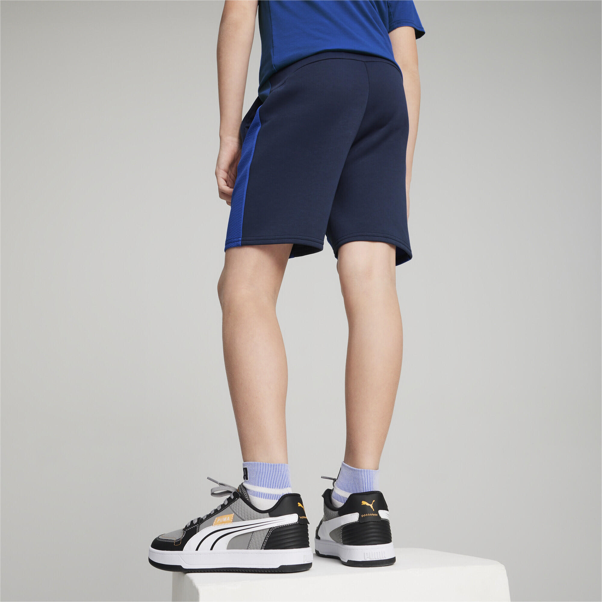 Evostripe short voor jongeren PUMA Club Navy Blue 4/5