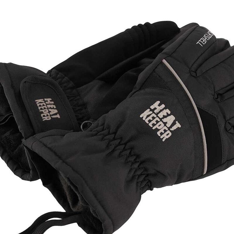 Heatkeeper mannen skihandschoenen zwart pro