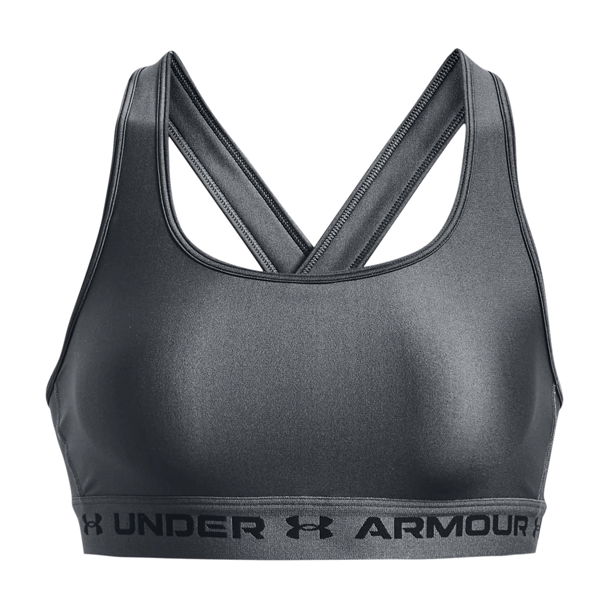 Under Armour - Soutien-gorge De Fitness Under Armour Crossback Mid - Brassière - Gris|mauve - 36 Xs - Decathlon