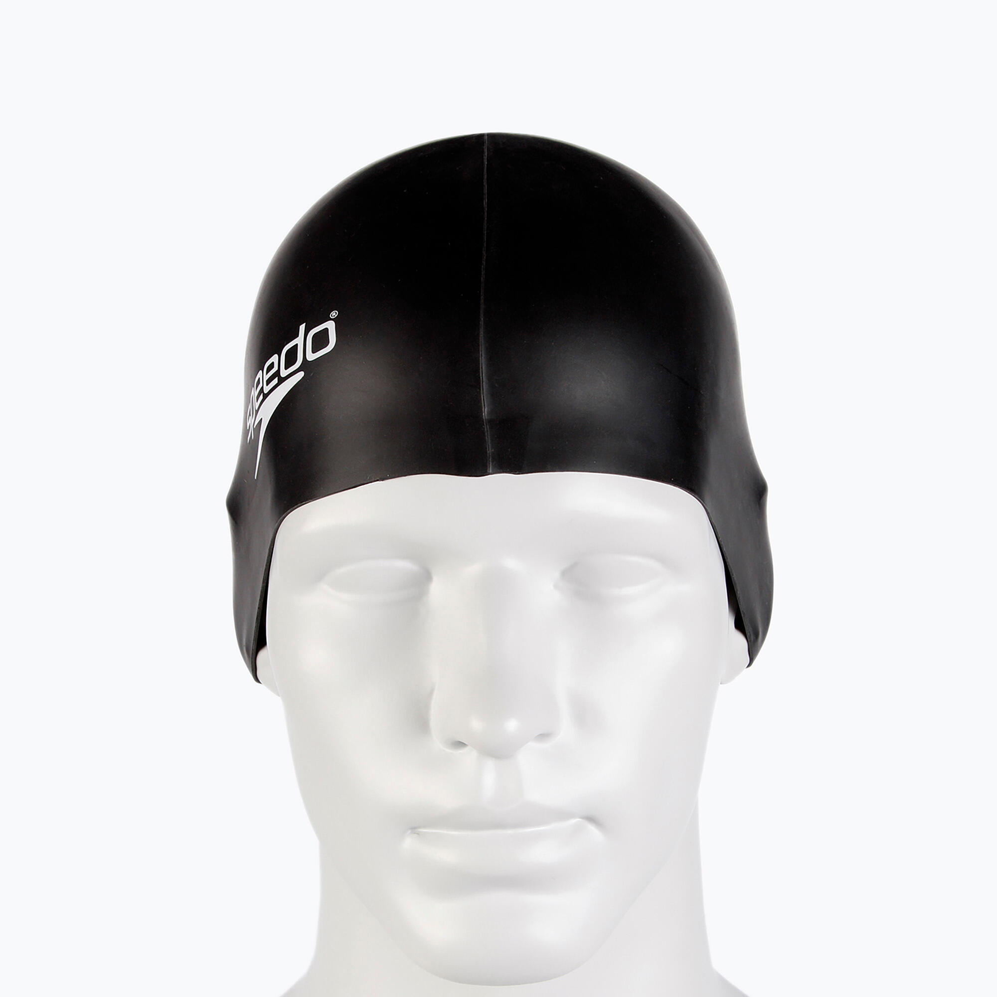 SPEEDO Badekappe FLAT Silikon Schwarz 3/5