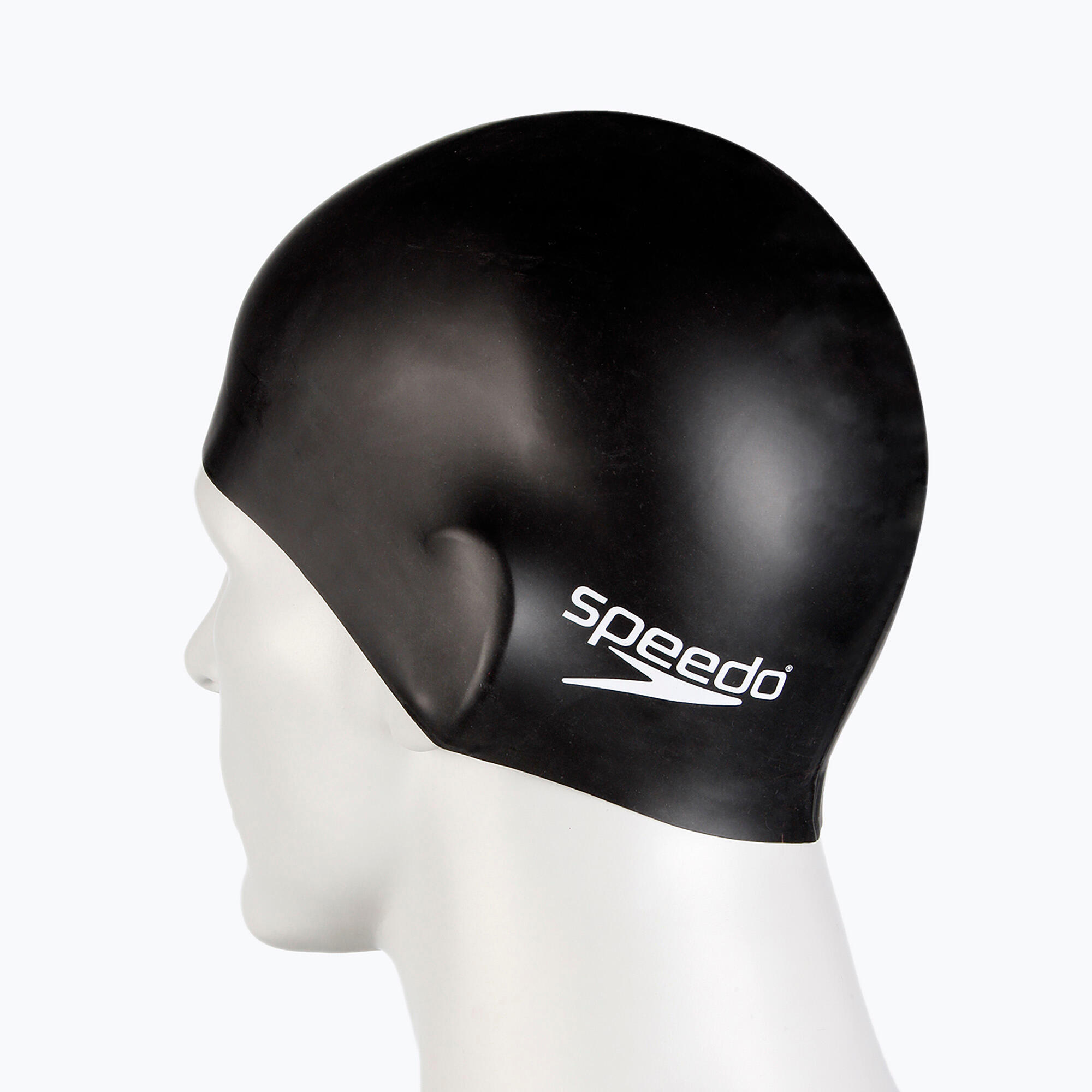 SPEEDO Badekappe FLAT Silikon Schwarz 4/5