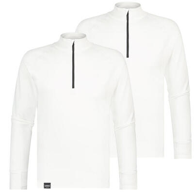 Poederbaas arctic skipully heren - wit - 2 pack