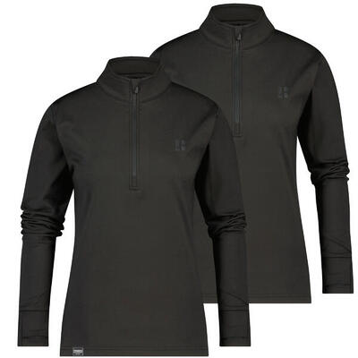 Poederbaas Arctic Ski Pullover Dames - Schwarz - 2 pack