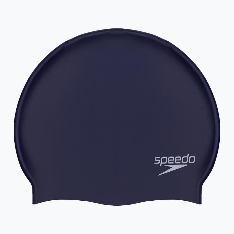 Speedo Bonnet en Silicone Plat Uni Marine