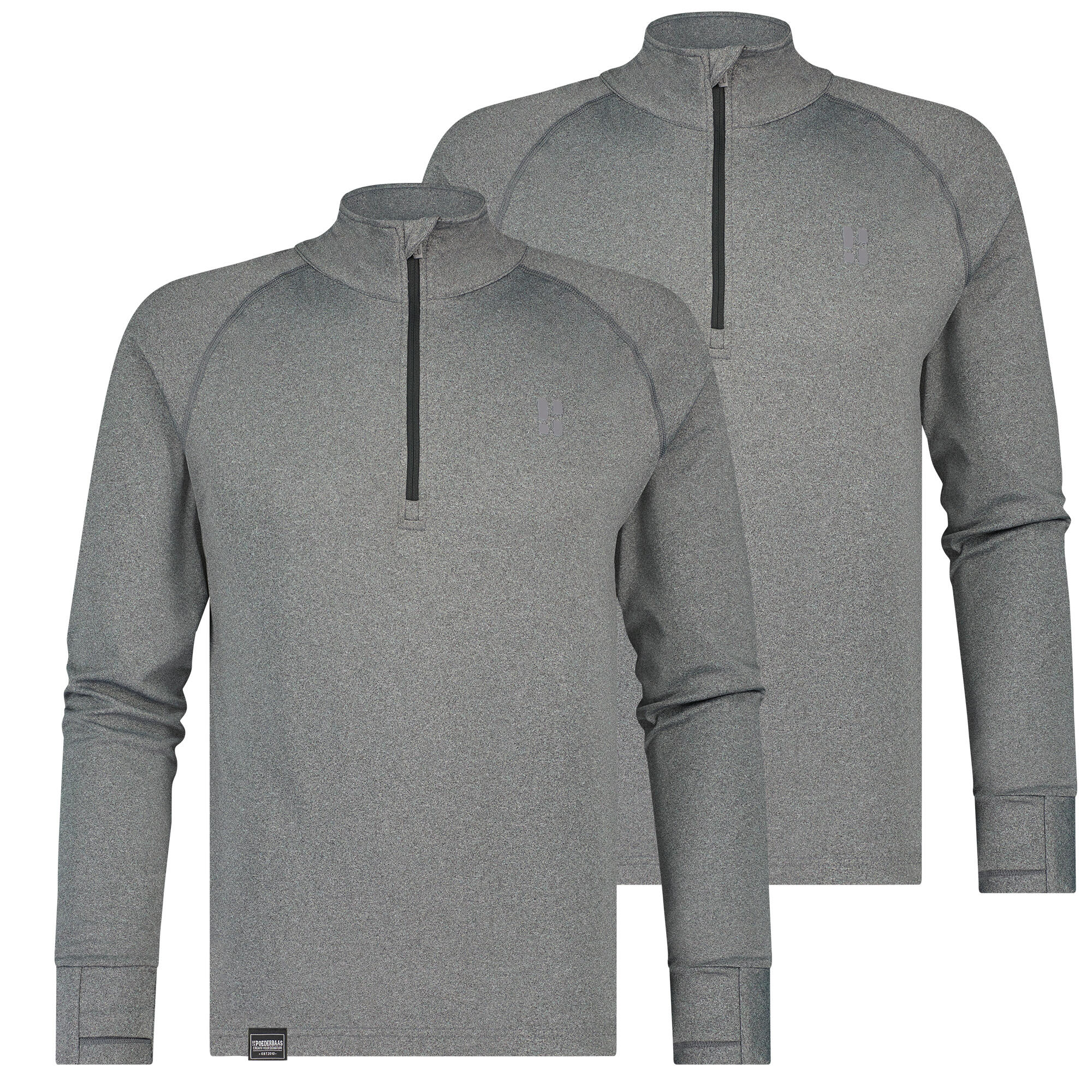 POEDERBAAS Poederbaas Arctic Skipully Heren  - Grijs - 2 Pack